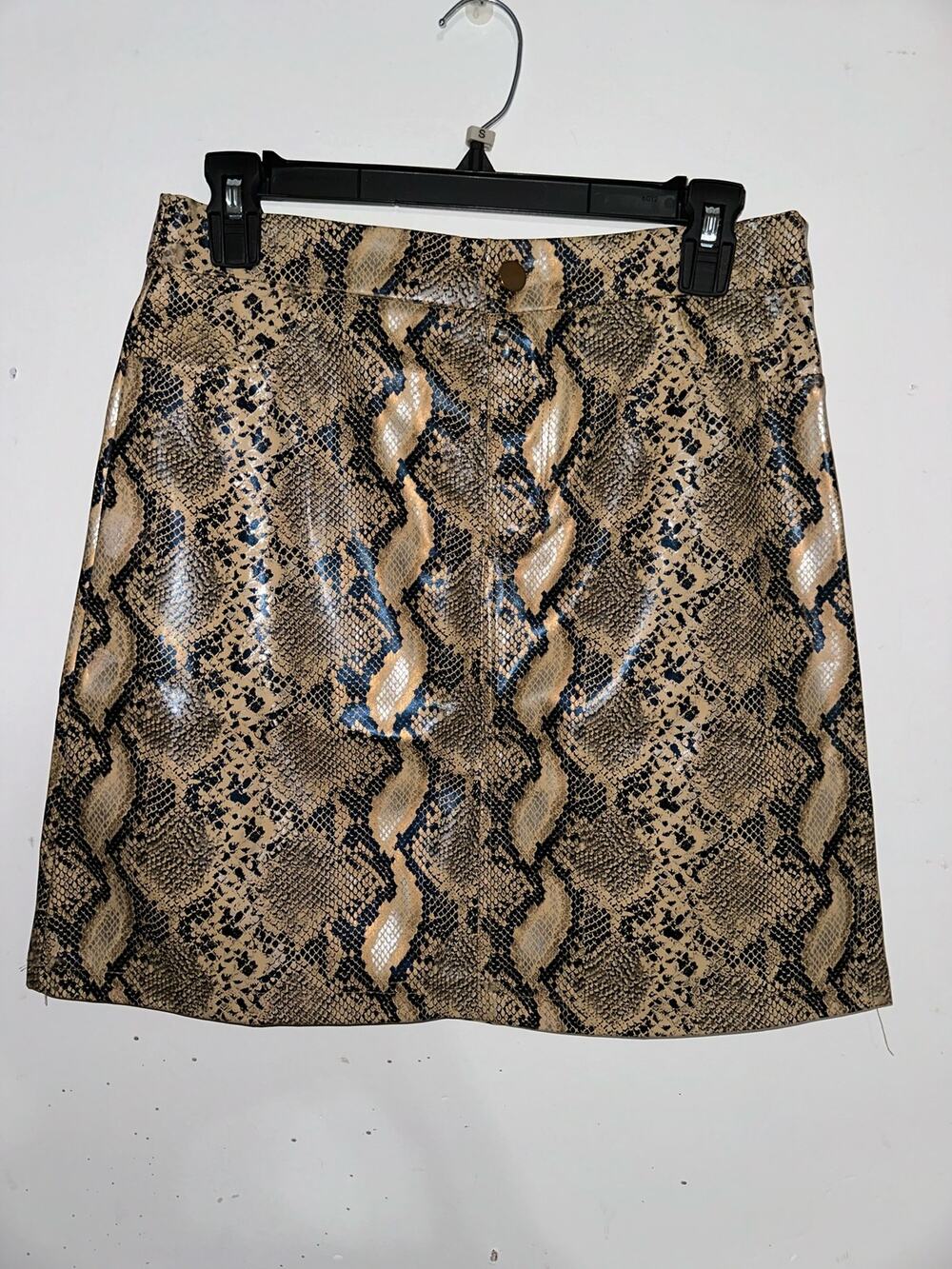 NWT Runway Paris Vegan Leather Snake Skin Pencil Skirt Date Night Clubbing M